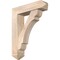 Ekena Millwork Olympic Arts and Crafts Smooth Bracket w/ Offset Brace, Douglas Fir, 7 1/2"W x 30"D x 38"H BKT0806X30X38OLY03SDF - alternate 1